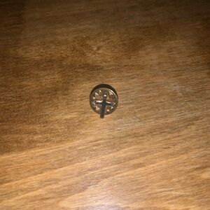Gold Cross Pin